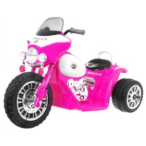 mamido Dětská elektrická motorka růžová